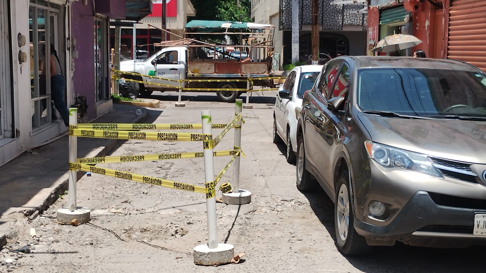JAPAMA realiza reparación puntual en colector sanitario